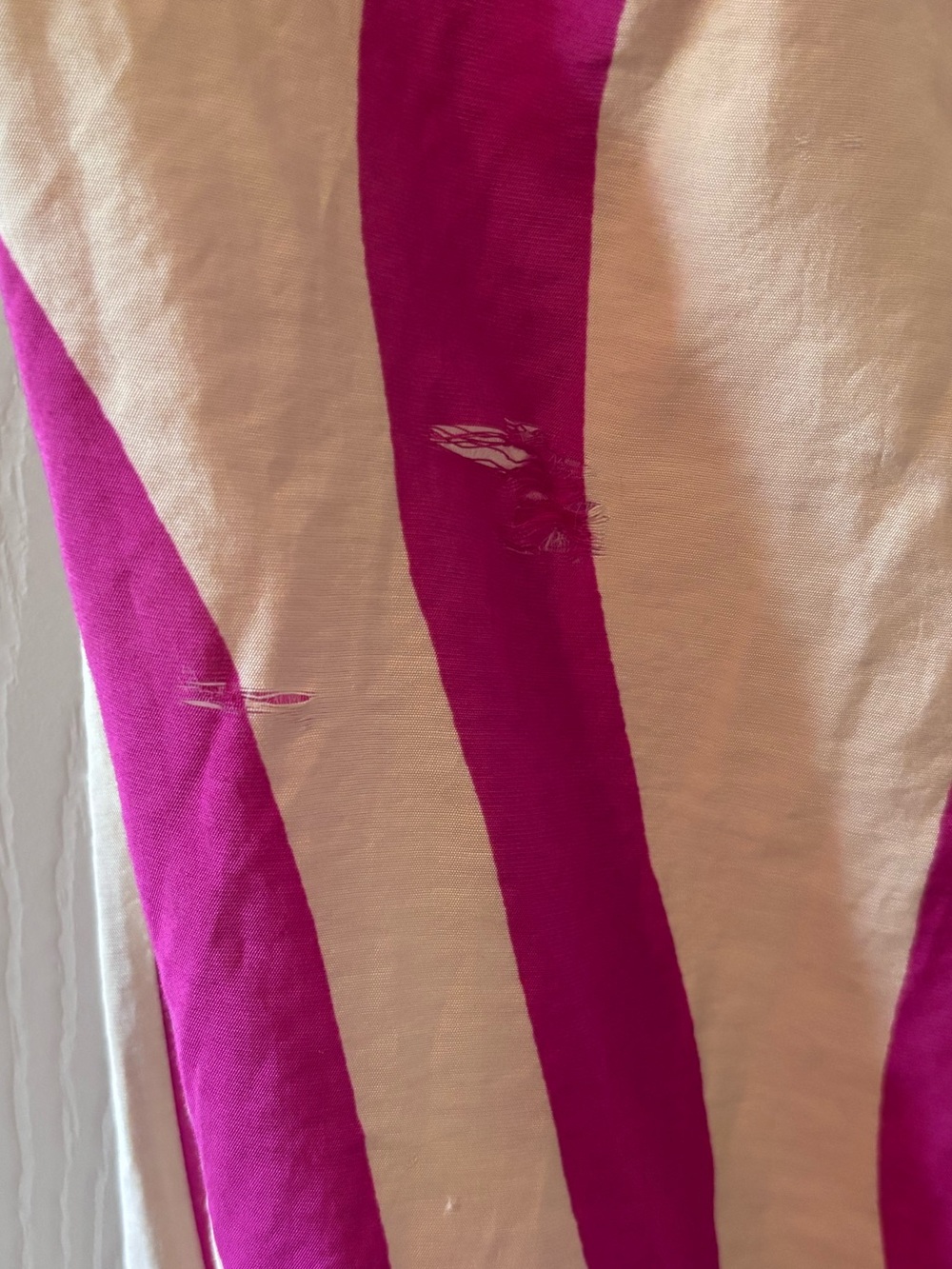Mango MNG Abstract Print Midi Dress Womens Medium Pink Beige Sleeveless - Picture 10 of 11